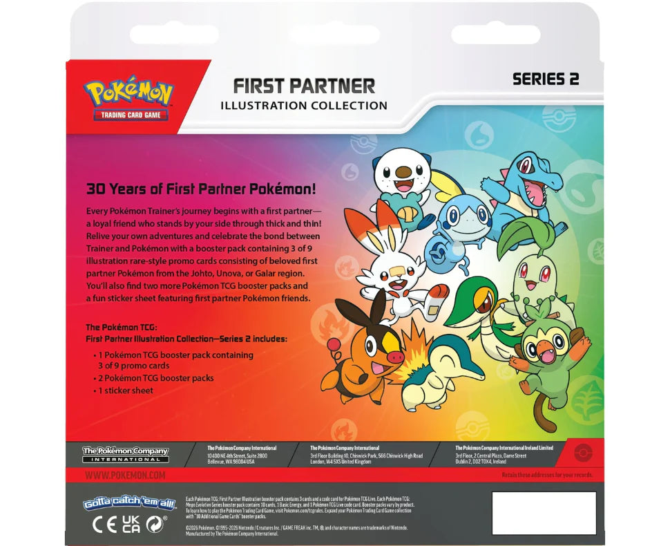 Cartes à collectionner Pokémon : Coffret Collection d'illustrations des premiers partenaires - Série 2