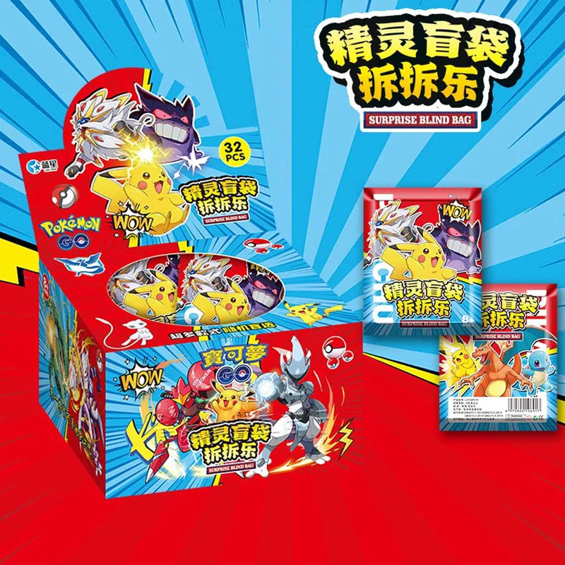 Blind Box - Acrylic Pokemon Keychain - 32 Pack