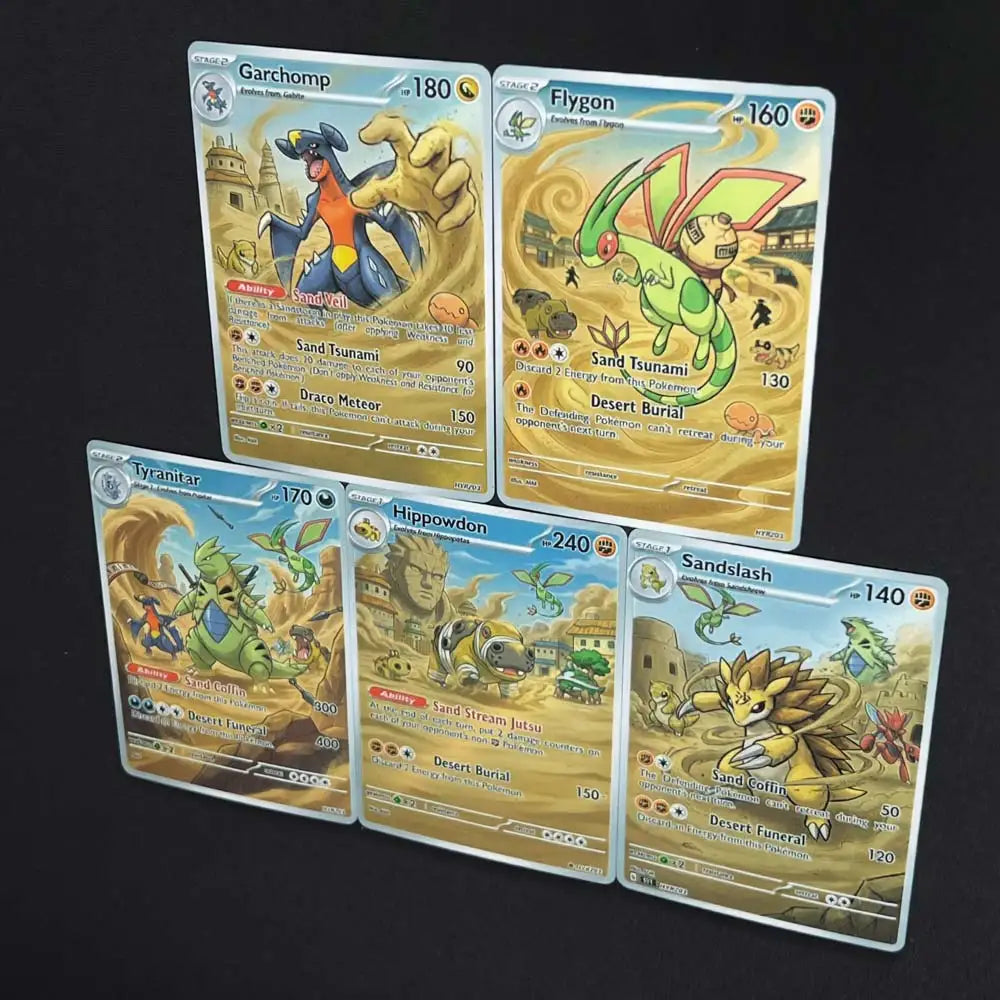Sunagakure - Village caché du sable - Naruto x Pokémon - Jeu de cartes Fan Art