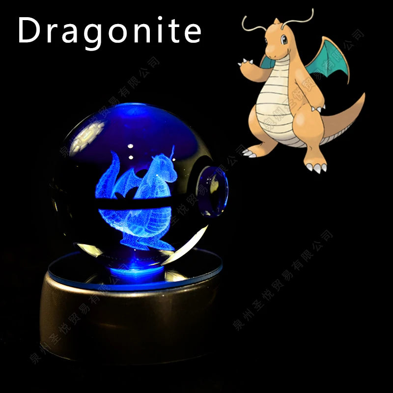Pokemon Crystal Ball with Stand - 5 CM - 36 Styles