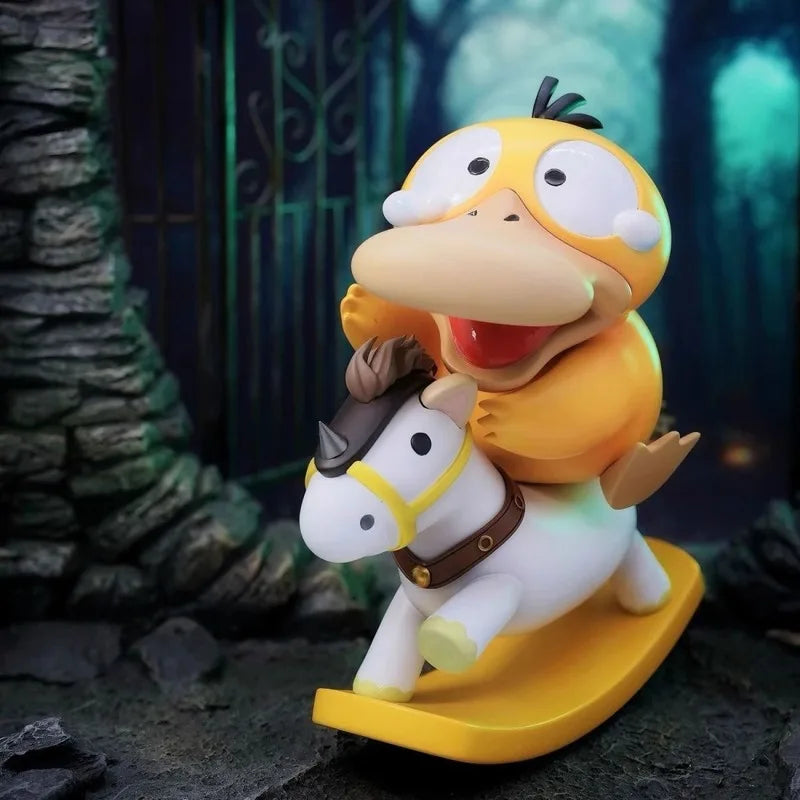 Pokemon Figure - Psyduck on a Rocking Horse