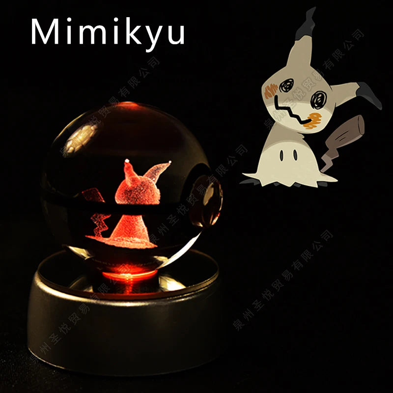 Pokemon Crystal Ball with Stand - 5 CM - 36 Styles