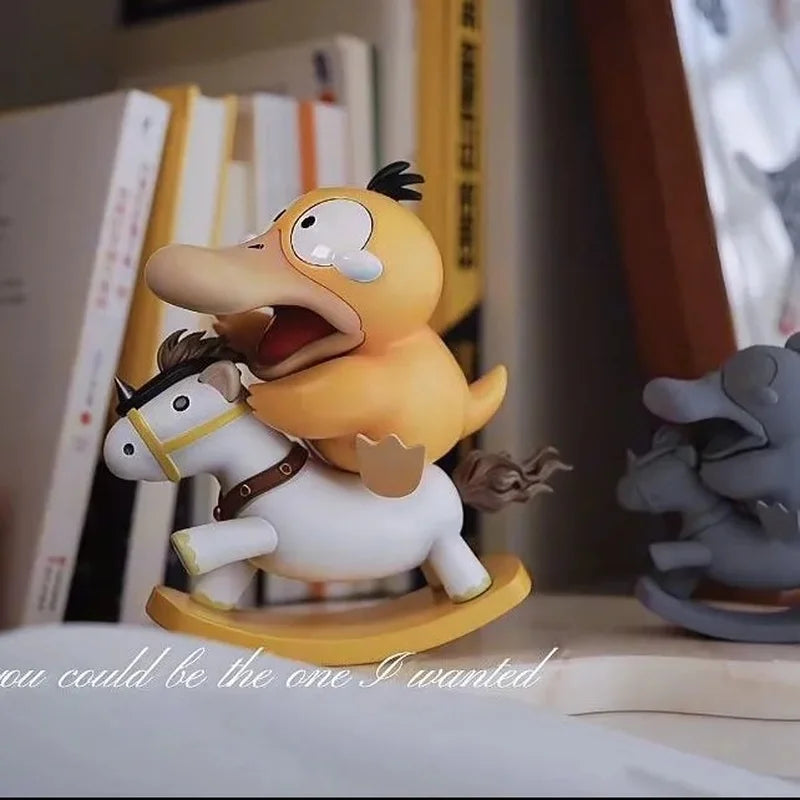 Pokemon Figure - Psyduck on a Rocking Horse