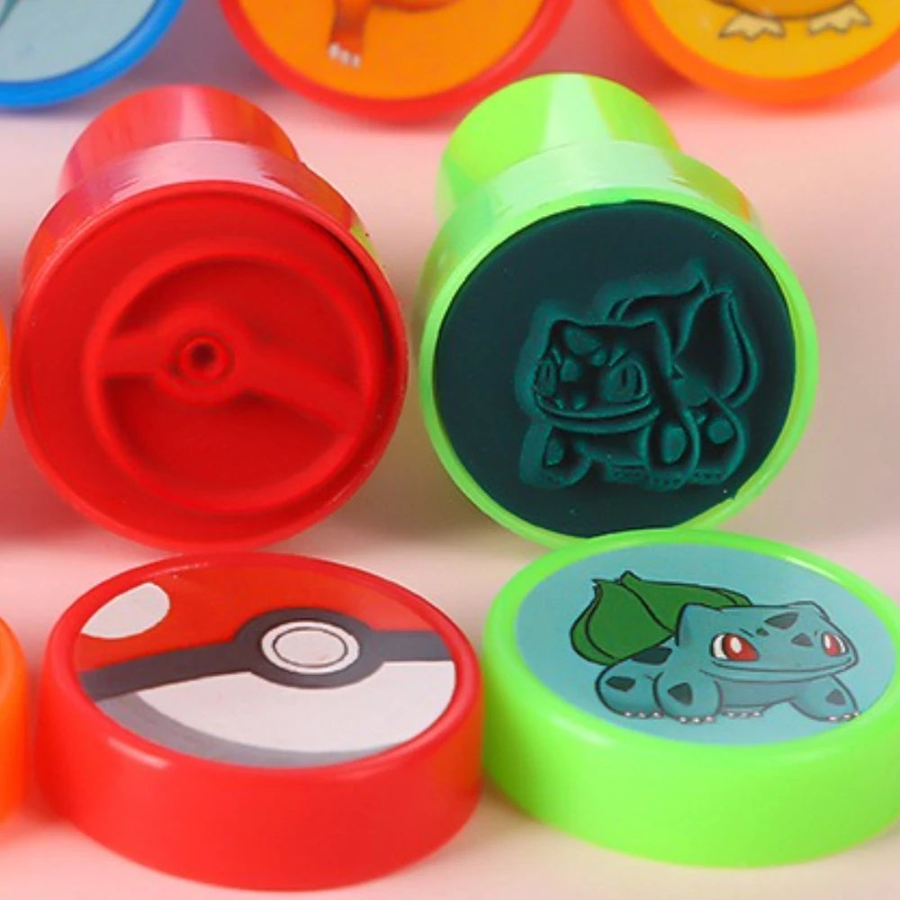 Pokemon Stamp Set - 12 Pieces