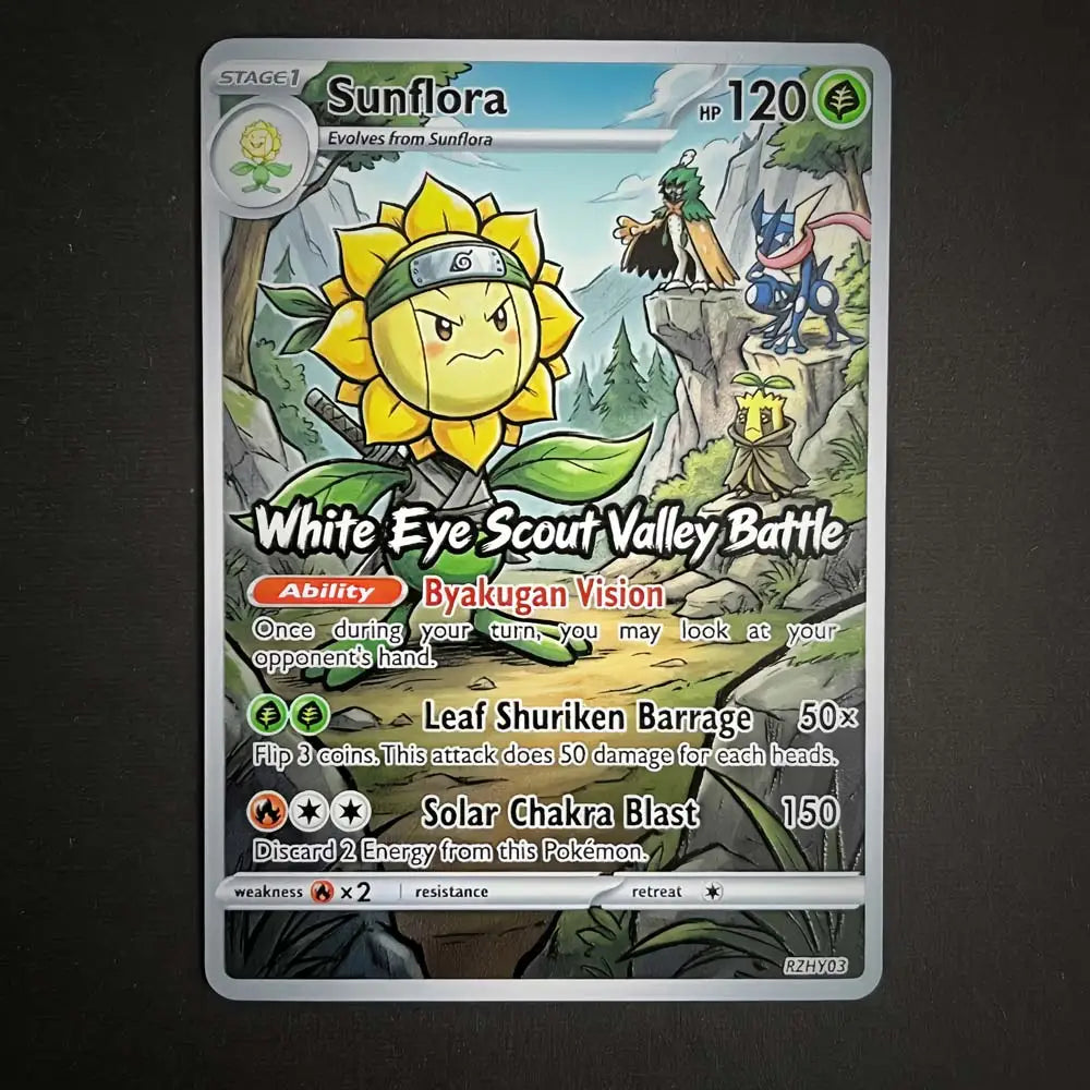 Scout Valley - Naruto x Pokémon - Ensemble de cartes fan art