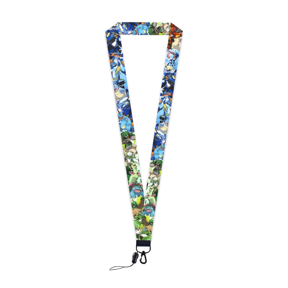 Pokemon Name Tag Card Holder with Lanyard - 52 Styles