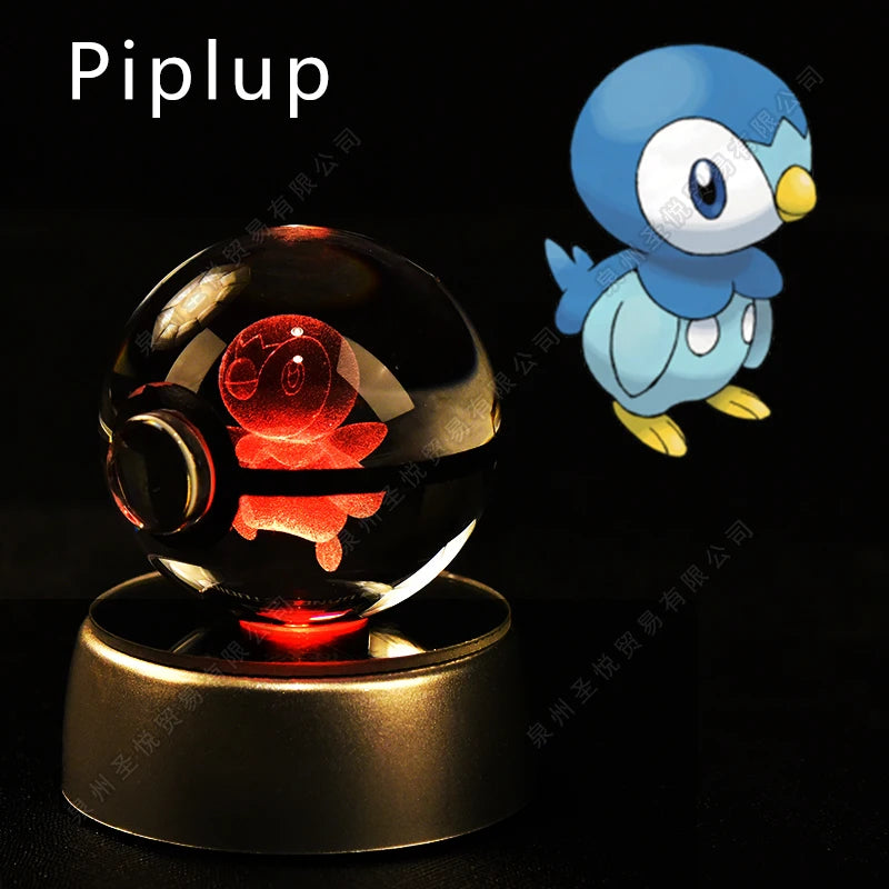 Pokemon Crystal Ball with Stand - 5 CM - 36 Styles