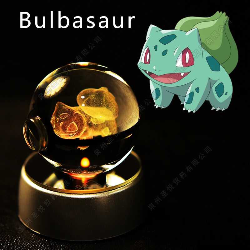 Pokemon Crystal Ball with Stand - 5 CM - 36 Styles