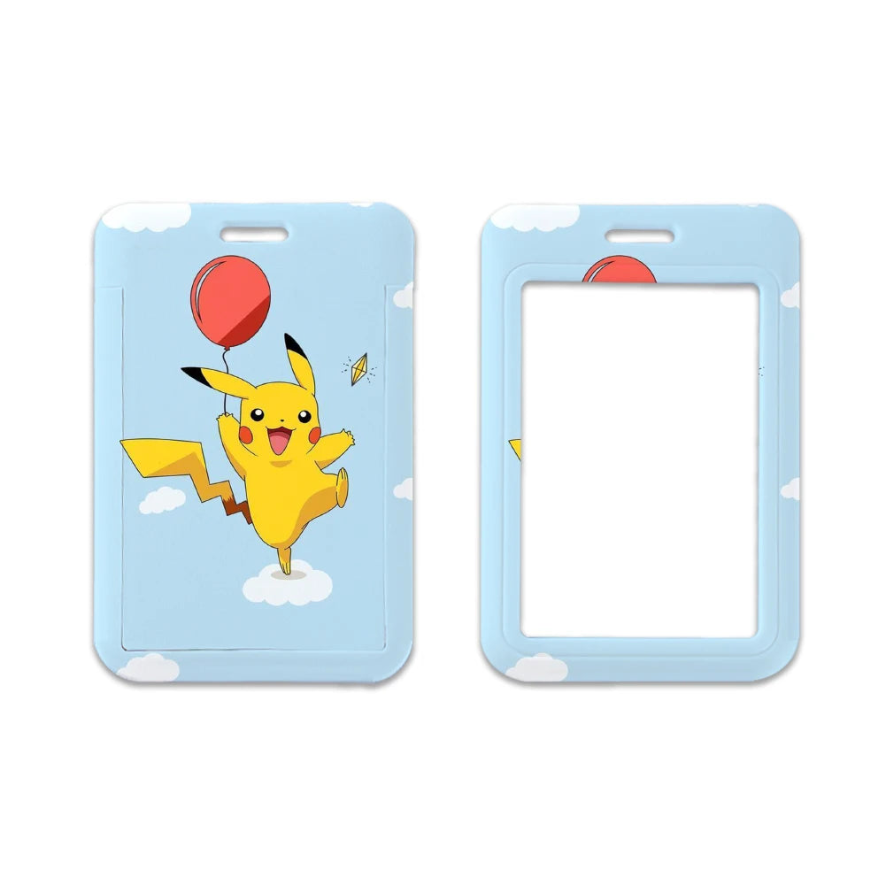 Pokemon Name Tag Card Holder with Lanyard - 52 Styles