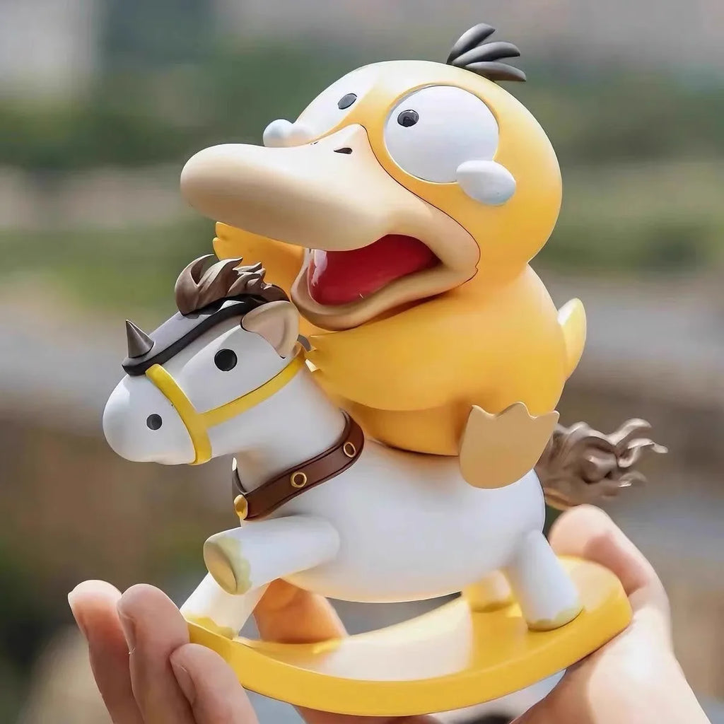 Pokemon Figure - Psyduck on a Rocking Horse