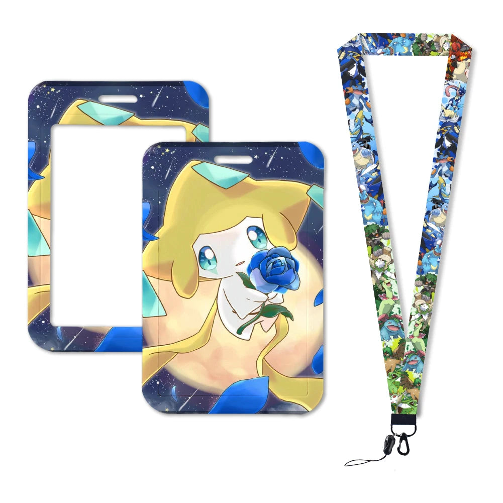 Pokemon Name Tag Card Holder with Lanyard - 52 Styles