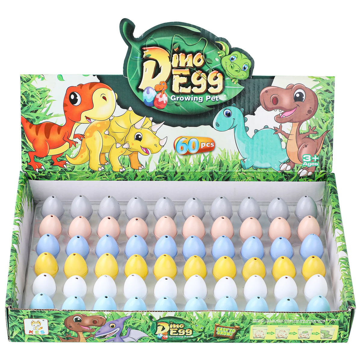 Sunpao - Magic Dinosaur Eggs - Hatches & Grows in Water - 60 Pack
