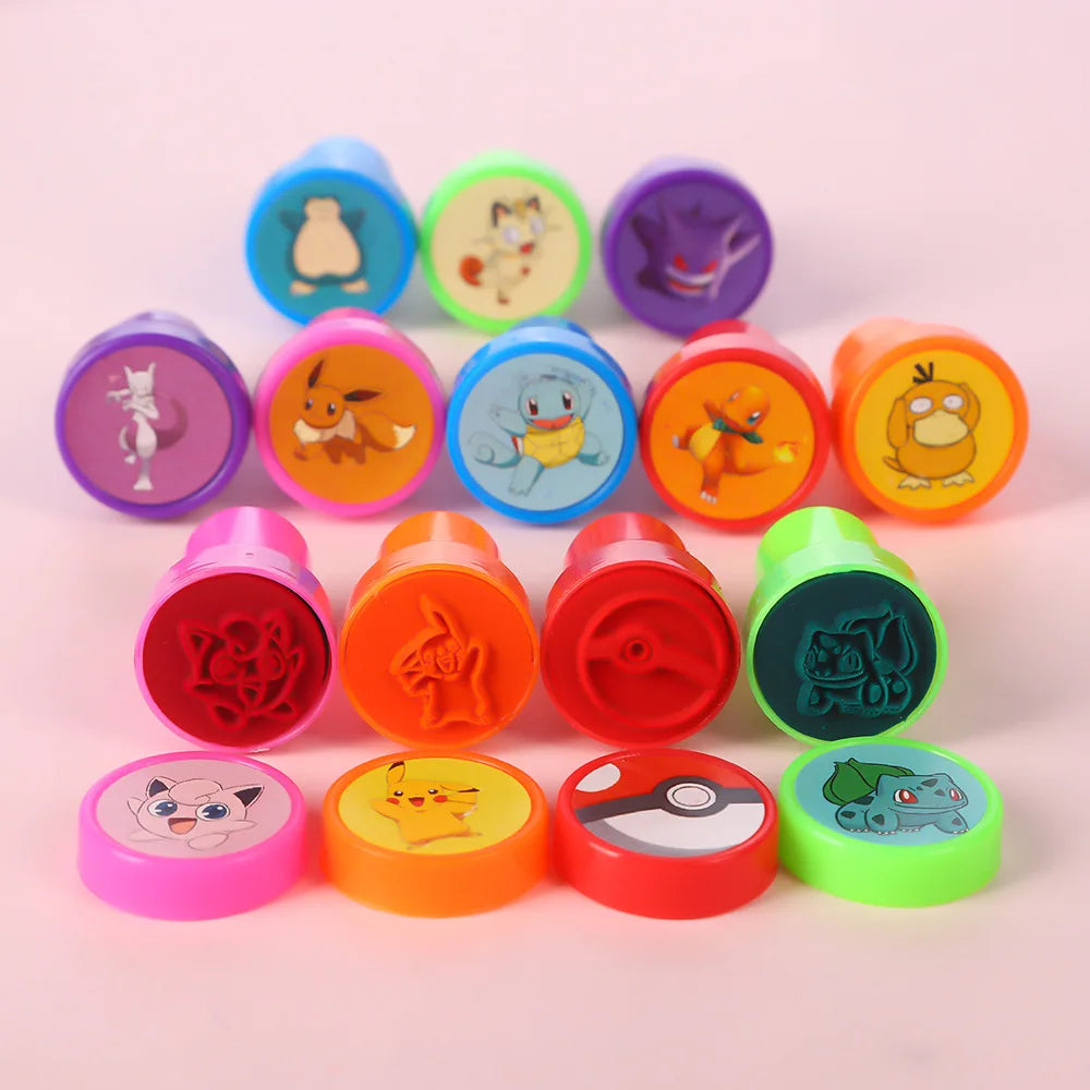 Pokemon Stamp Set - 12 Pieces