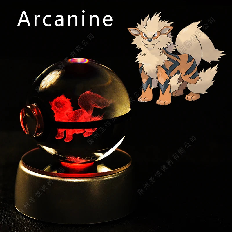Pokemon Crystal Ball with Stand - 5 CM - 36 Styles