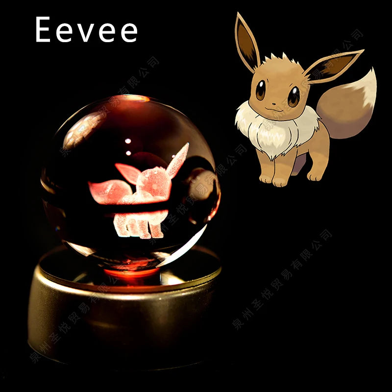 Pokemon Crystal Ball with Stand - 5 CM - 36 Styles