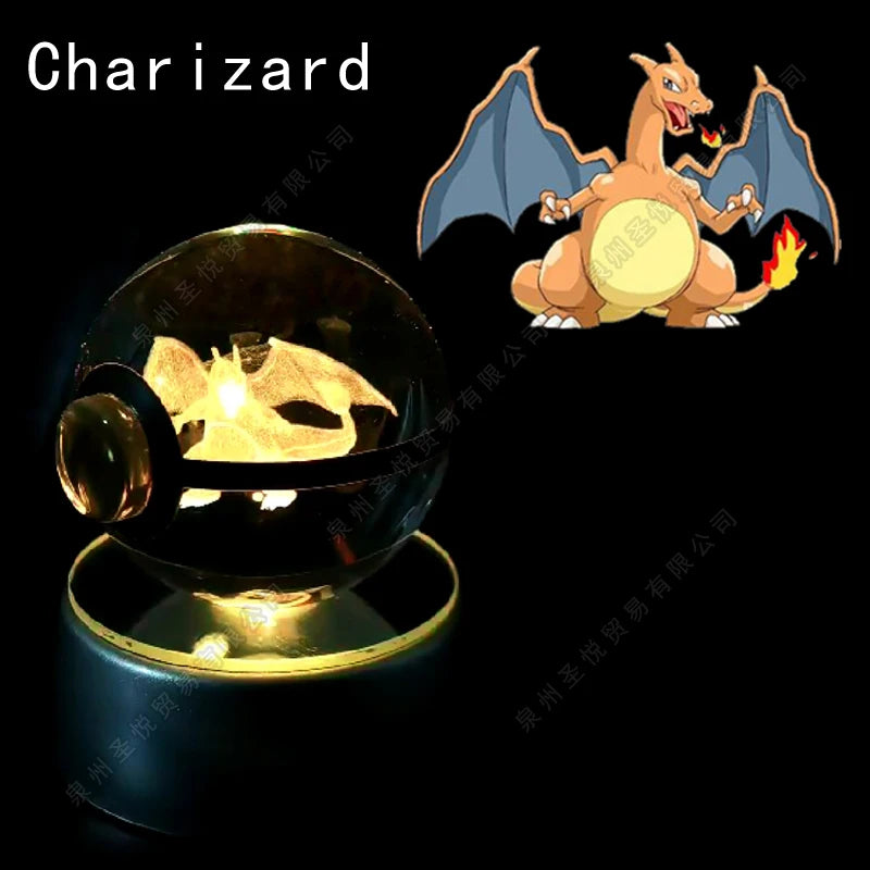 Pokemon Crystal Ball with Stand - 5 CM - 36 Styles