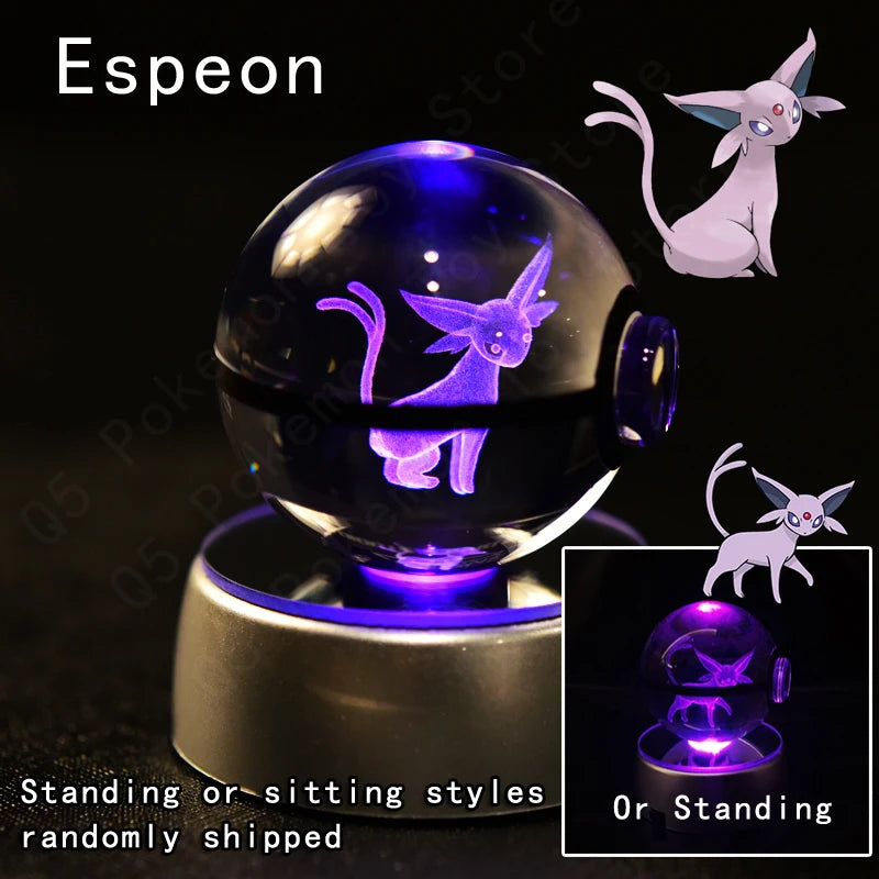 Pokemon Crystal Ball with Stand - 5 CM - 36 Styles