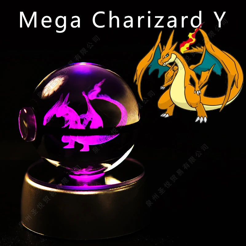 Pokemon Crystal Ball with Stand - 5 CM - 36 Styles