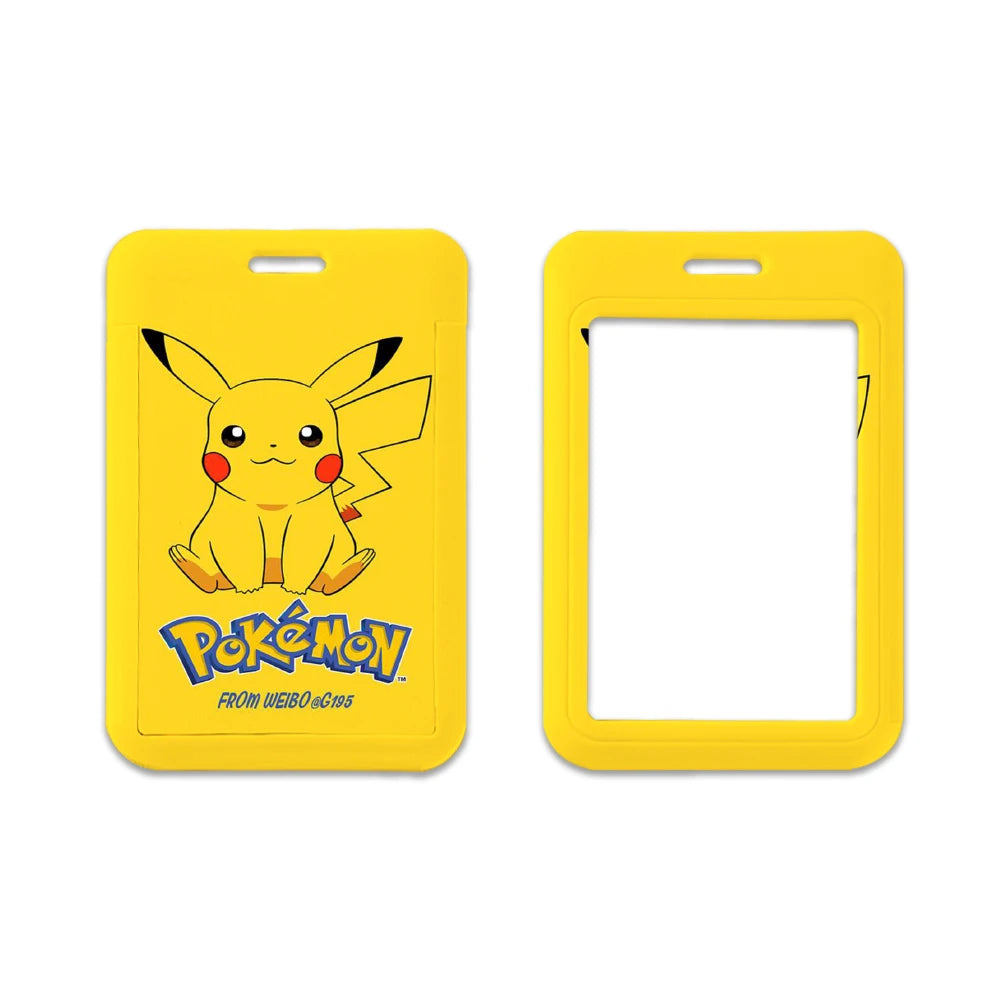 Pokemon Name Tag Card Holder with Lanyard - 52 Styles