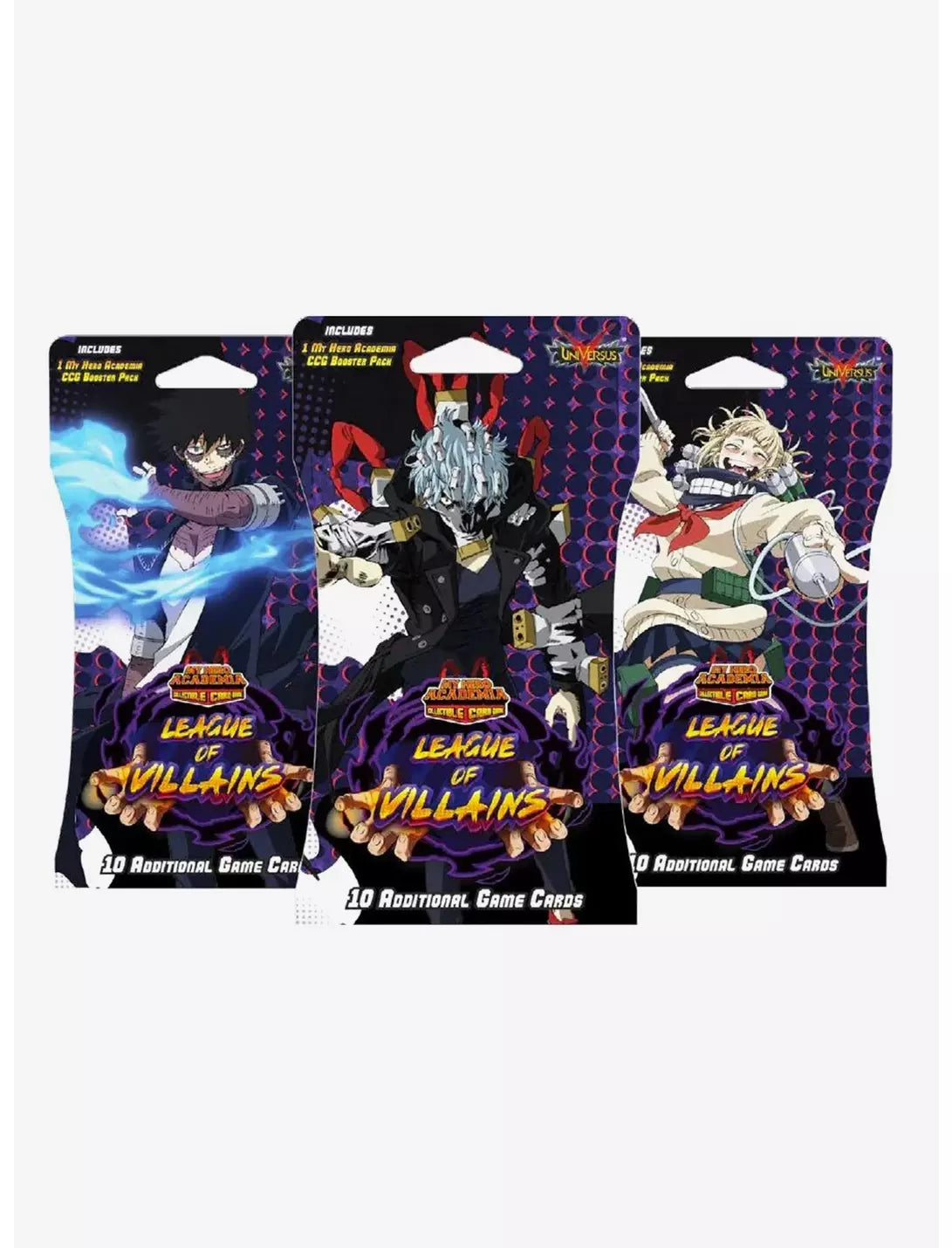 Sleeved Booster Pack - My Hero Academia TCG - Series 4: League Of Villains Universus CCG